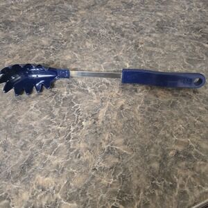 Bonny, Blue Plastic / Nylon Spaghetti, Pasta Fork, Scoop 085UT